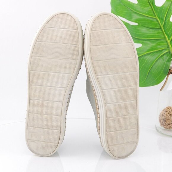 JSlides Womens Kayla Slip On Shoe Size 9 Slver Metallic Leather Sneaker Casual - Picture 9 of 12